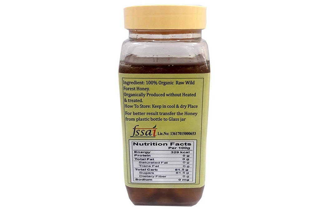 Alavi's Raw Organic Honey Wild Forest   Jar  450 grams
